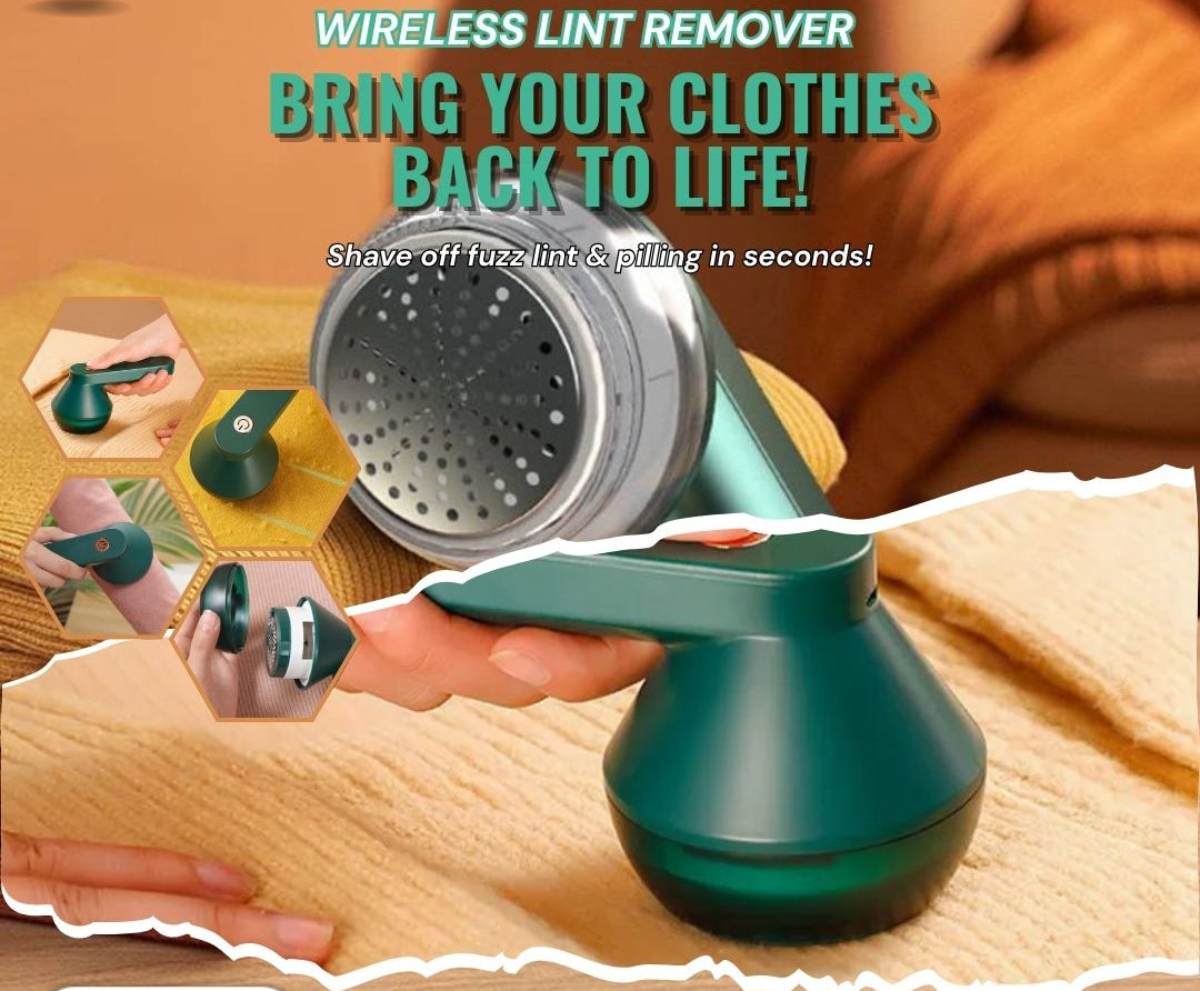 Cloth Lint Remover Wireless & Rechargeable Hairball Trimmer